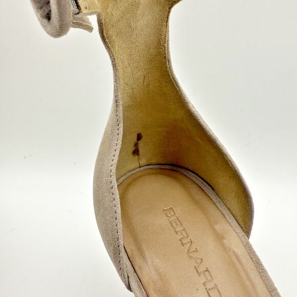 Bernardo Womens Remy Block Heel Pump US 10M EU 40 Beige Leather GUC - Picture 14 of 14